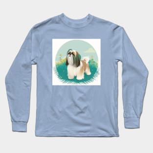 Shih Tzu in a Nature Scene Long Sleeve T-Shirt